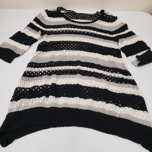 New Directions Womens Striped Sweater Top Size Medium - Picture 6 of 6